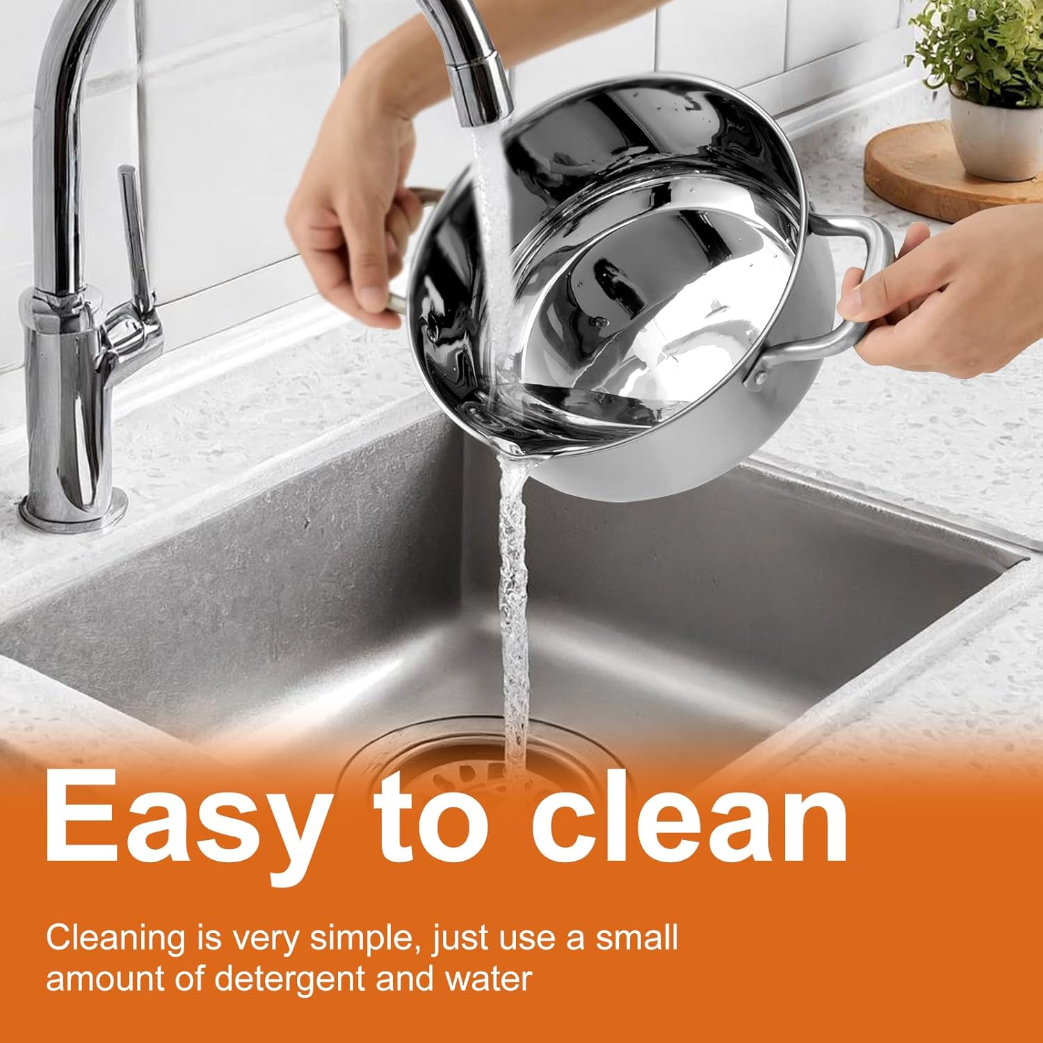 US 2.65L or 3.85L Deep Fryer with Thermometer and Oil Drip Drainer Rack Stainless Steel Frying Pot Japanese Style Deep Fryer Pot Multifunctional Deep Frying Pan for French Fries(Large 3.85L)