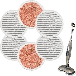 6 Stück S7000 Dampfreiniger-Pads, Ersatz für Shark S7000AMZ S7001 S7001TGT S7000 Serie Dampfreiniger, Mikrofaser und wiede...