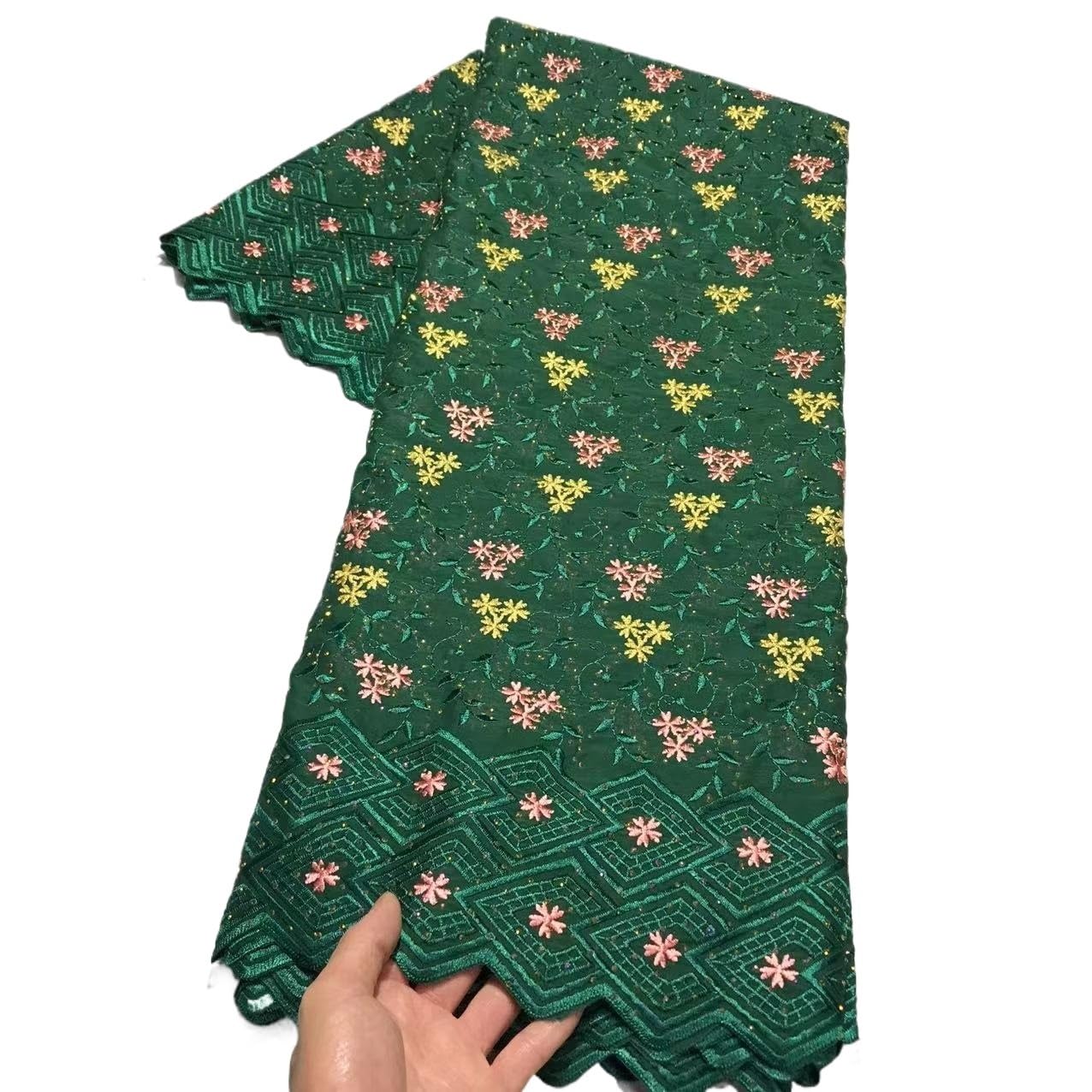 Material for Sewing Lace Fabric Cotton Embroidery for Party Sewing