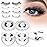Higu clace Magnetic-Eyelashes with Applicator 4 Pairs Magnetic-Lashes Natural Look Wispy Magnet Lashes Easy to Wear and RemoveDJCX-B01)