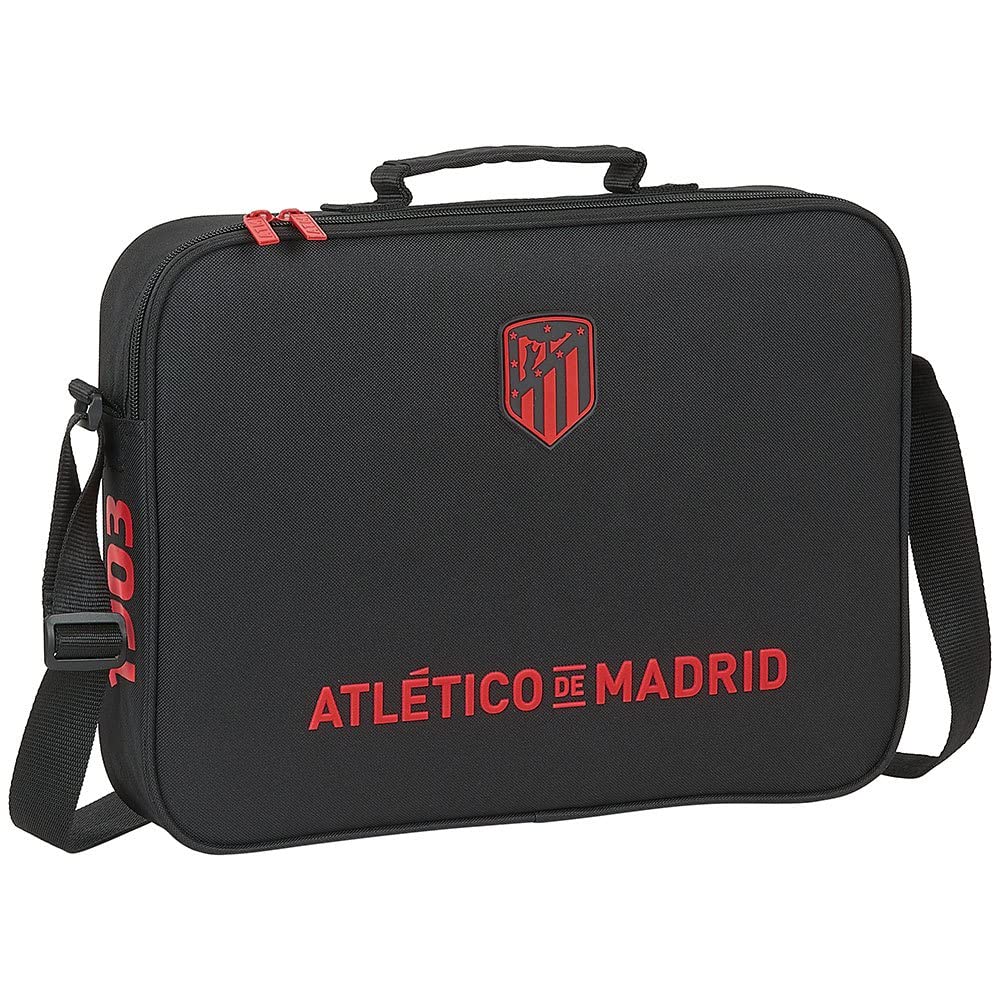 Safta Atletico de Madrid Corporate, czarny, 380x60x280 mm, Portfel pozaszkolny