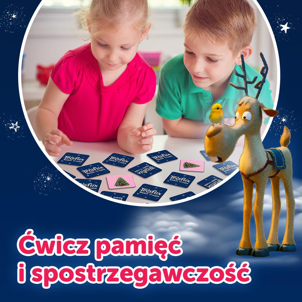 Trefl - The Treflik Family: Treflix Bauble Trouble, Memos - Gra Pamięciowa dla Maluchów, Memory z Bohaterami Bajki Trefliki Ratują Święta, dla Dzieci od 3 lat