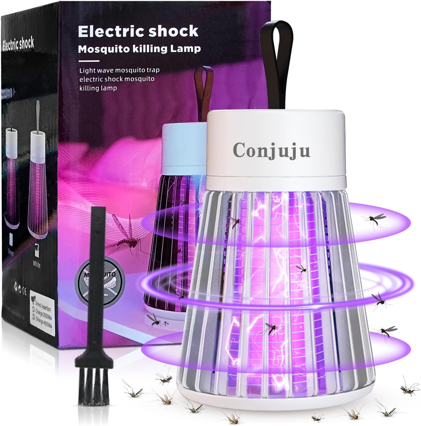 Mosquito Killer Lamp,USB Electric Fly Catcher Mute 2 in 1 Killer with Ultraviolet Lamp And Lighting Lamp,360° Attract Insect Fly Zapper For Indoor Outdoor Garden Backyard,Home,Bedroom,Camping