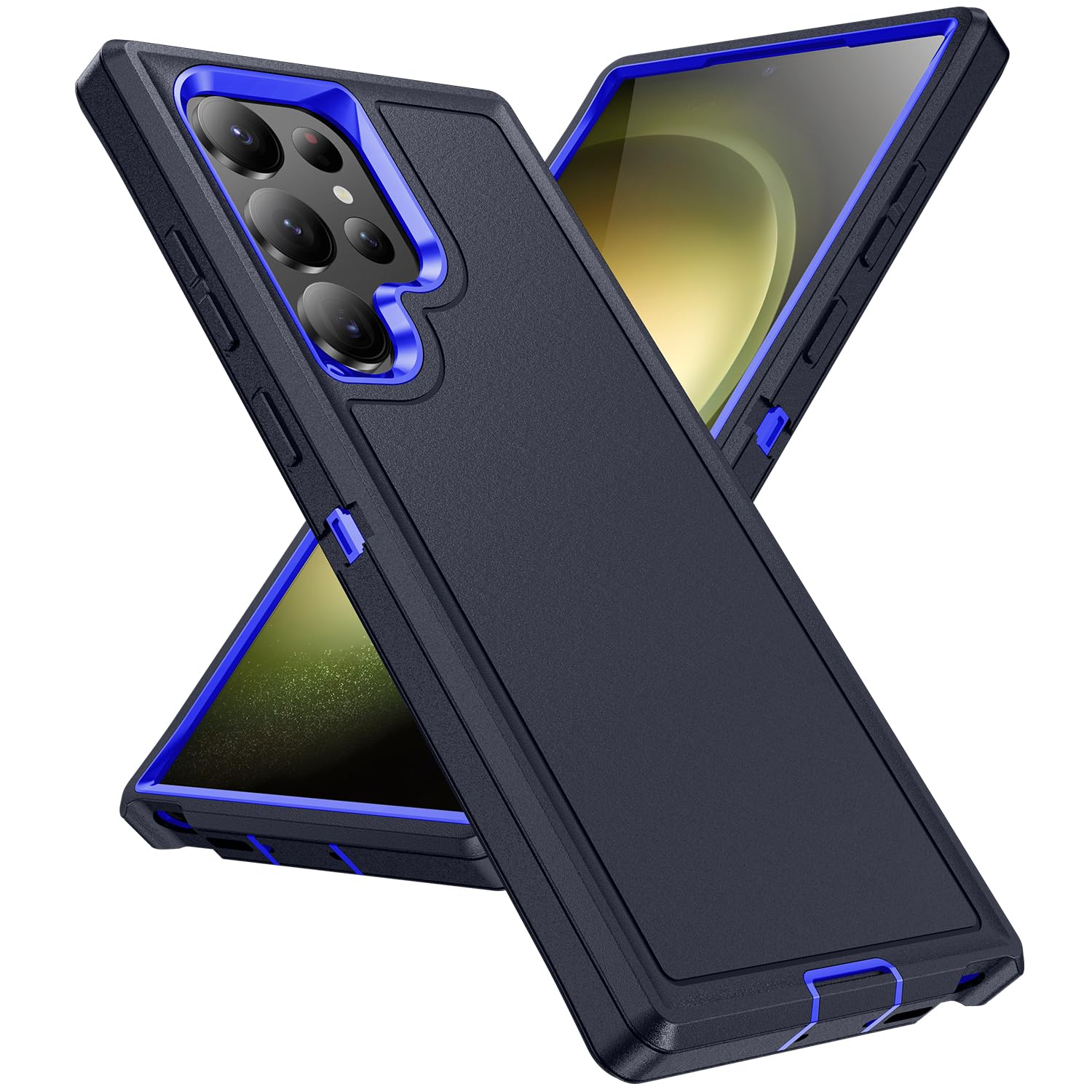 IDYStar for Galaxy S24 Ultra Case,Hybrid Drop Test Heavy Duty Sturdy Shockproof Slim Fit Protective Phone Cover for Galaxy...