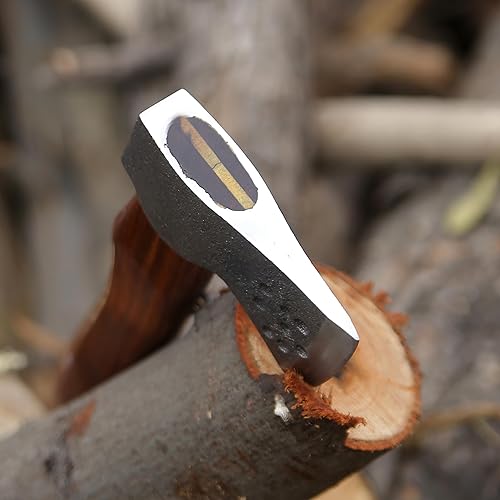 Miniatura 4 de Hachas forjadas a mano de 12 pulgadas, hacha de madera real, hacha de campamento, hacha de caza forestal, cortar madera, hachas de jardinería hechas