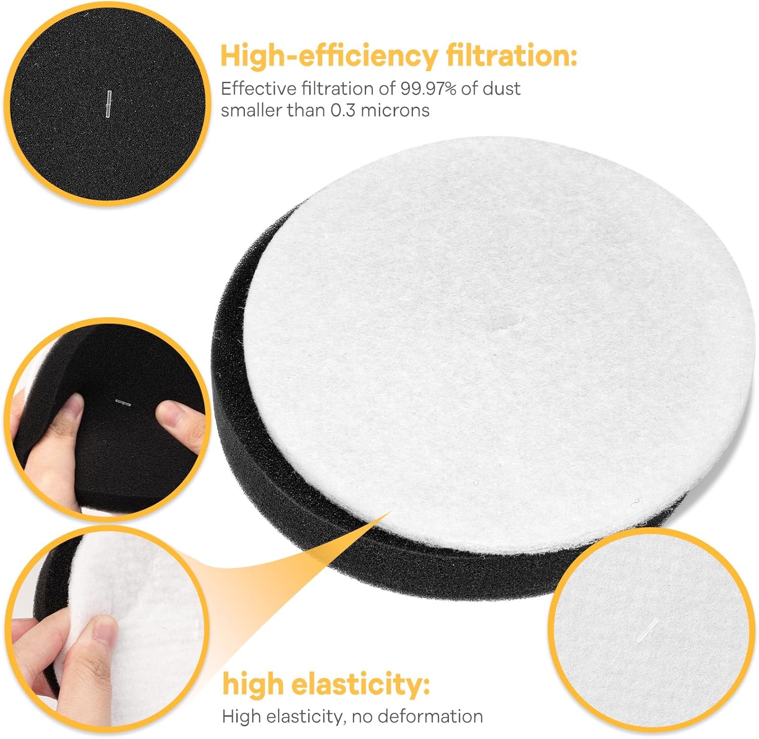 NEU100 Replacement Filters for Eureka Airspeed Compact Bagless Upright Vacuum Cleaner NEU100, NEU10AE4, NEU10AE5, NEU10AE2, NEU102 Series, Part #E0106 - Image 5