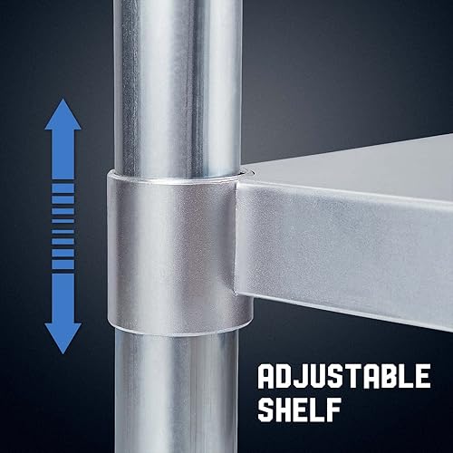 Miniatura 10 de mesa de trabajo, de uso comercial, de acero inoxidable NSF con protector contra salpicaduras y estante inferior, para cocina, restaurante