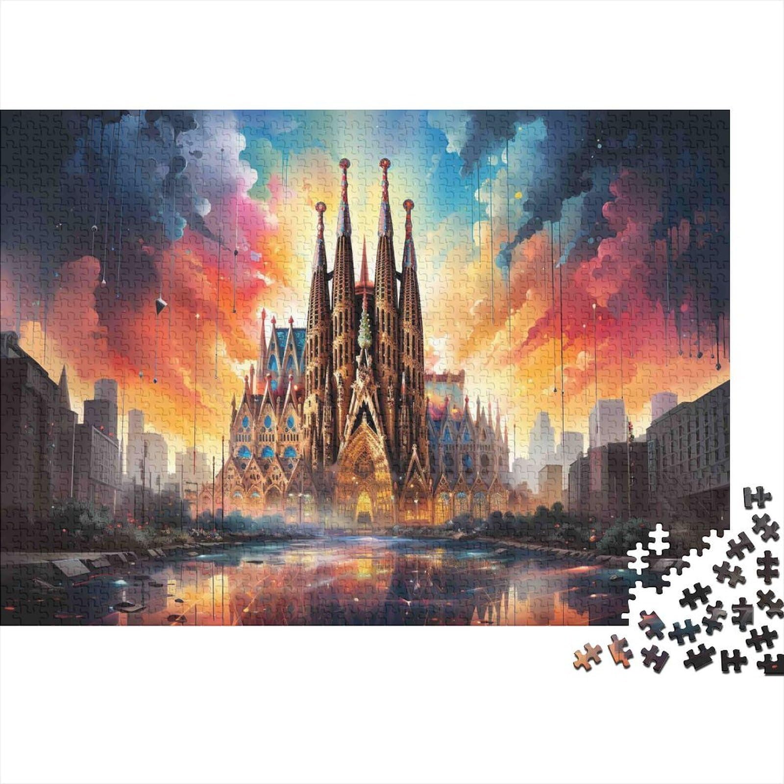 Puzzle de 1000 piezas de arquitectura, el regalo ideal de decoración para adultos 8