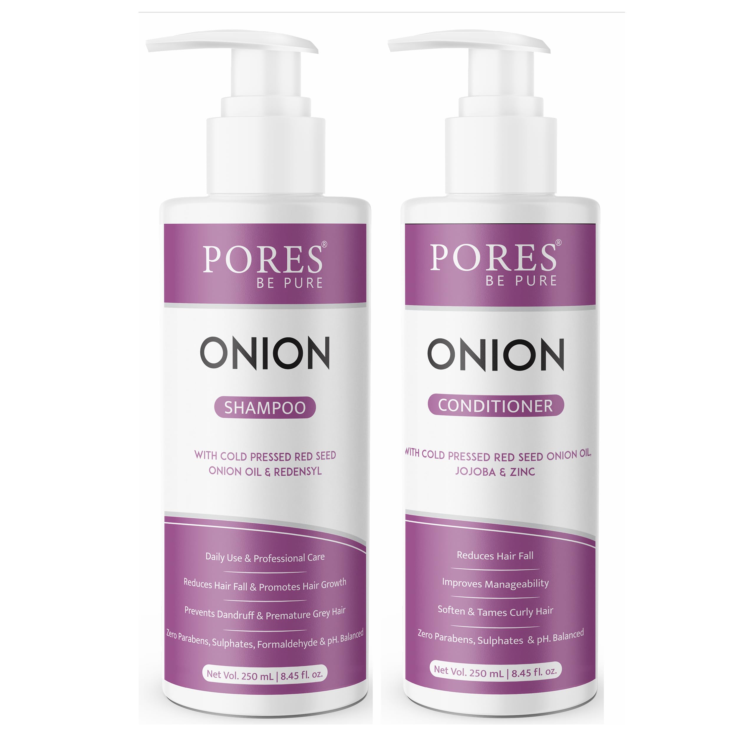 PORES Onion Shampoo & Conditioner Combo