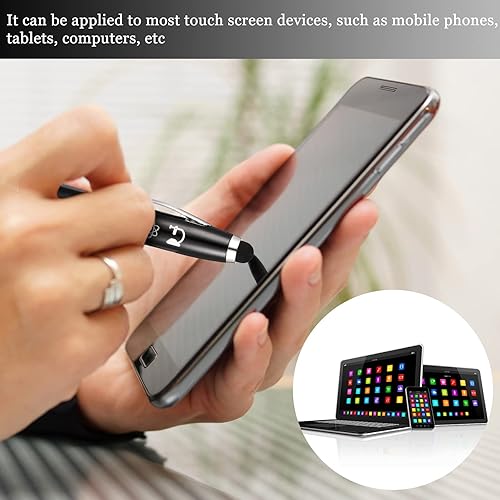 Miniatura 5 de Chinco 2 juegos de bolígrafos grabados con símbolos de ciencia, bolígrafos de química con punta de lápiz táctil para pantalla táctil, regalos