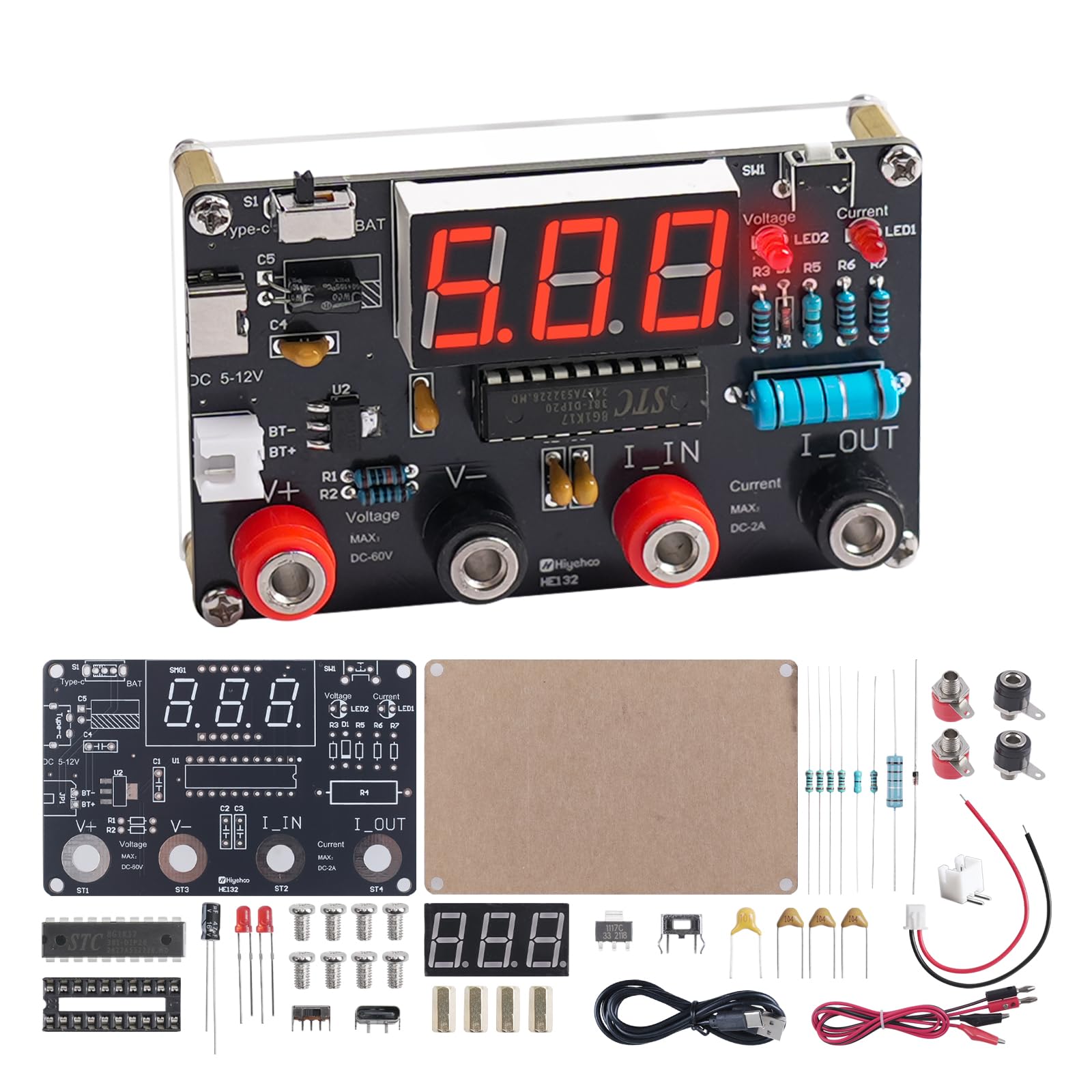 BANRIA DIY Digital Voltmeter & Ammeter Soldering Practice Kit