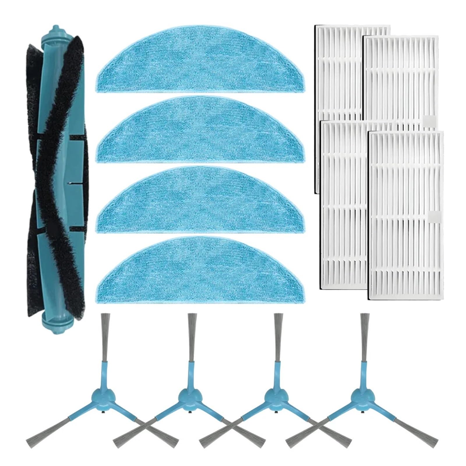 RHOBYXONZ Main Brush, Side Brush And Filter Kit For EXVAC900S And Bluebot Robot Vacuum Cleaner, Compatible For Mamibot,Compatible For Blaupunkt