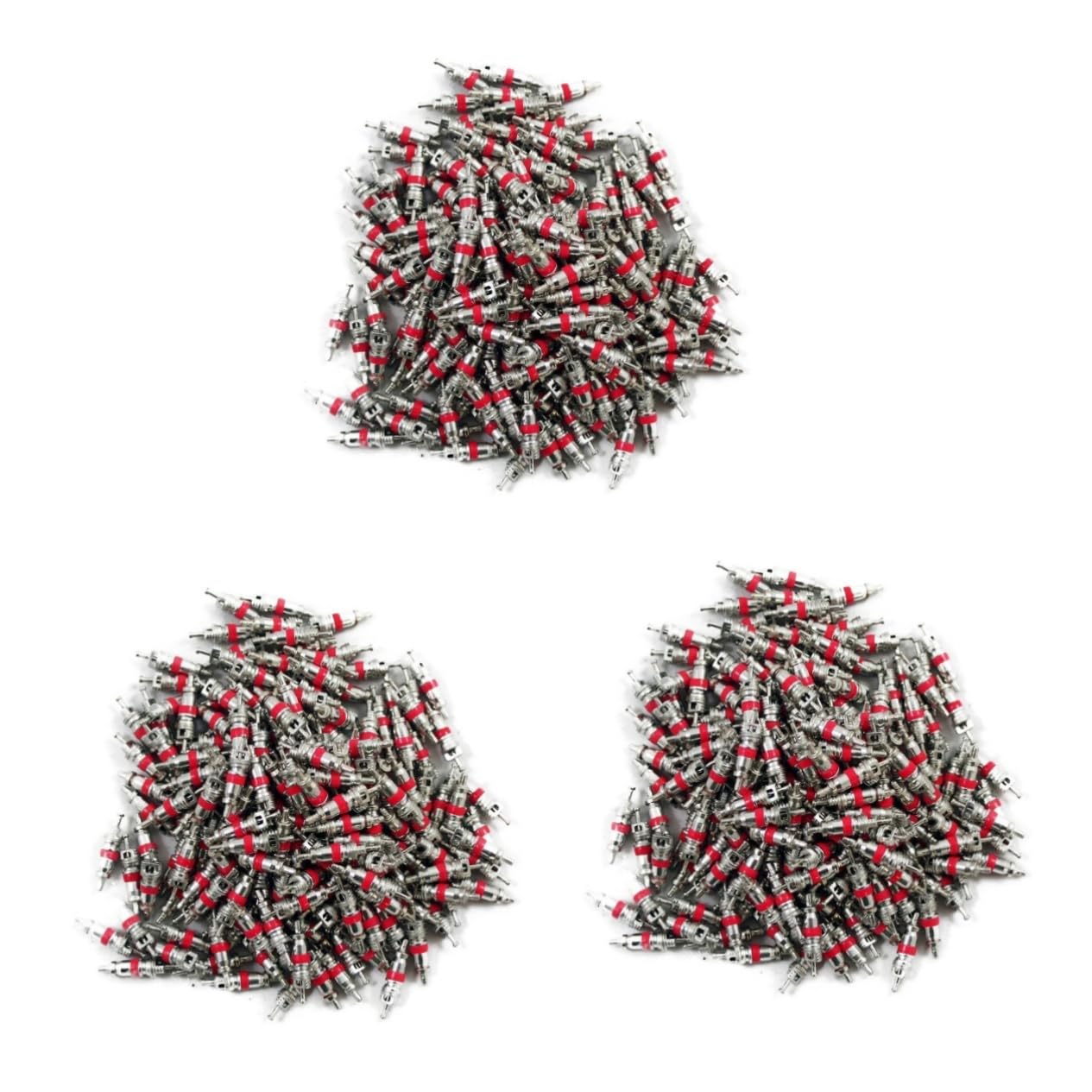 KOMBIUDA Lot De 3 Kits De Tiges De Pneu De Rechange En Cuivre Nickelé Pour Voiture Camion 100 Pièces X 3