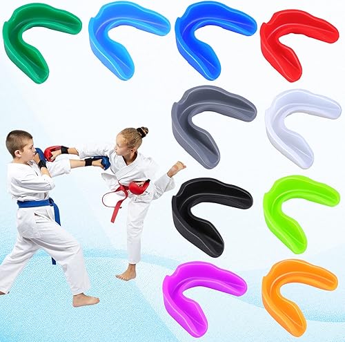 Miniatura 4 de 10 protectores bucales deportivos, protección bucal atlética para niños, protector bucal suave para jóvenes, sin BPA, no requiere hervir, protector