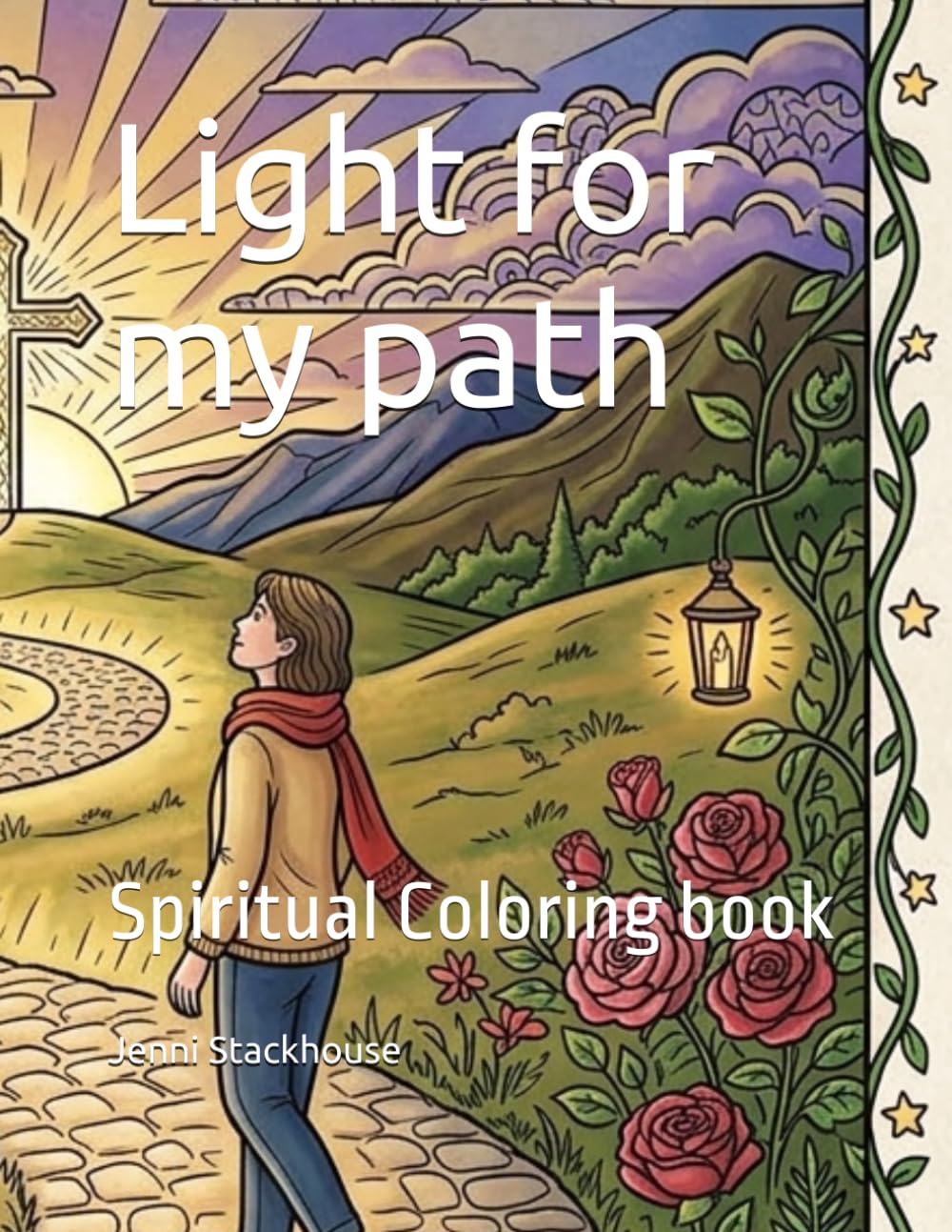 Light for my path: Spiritual Coloring book