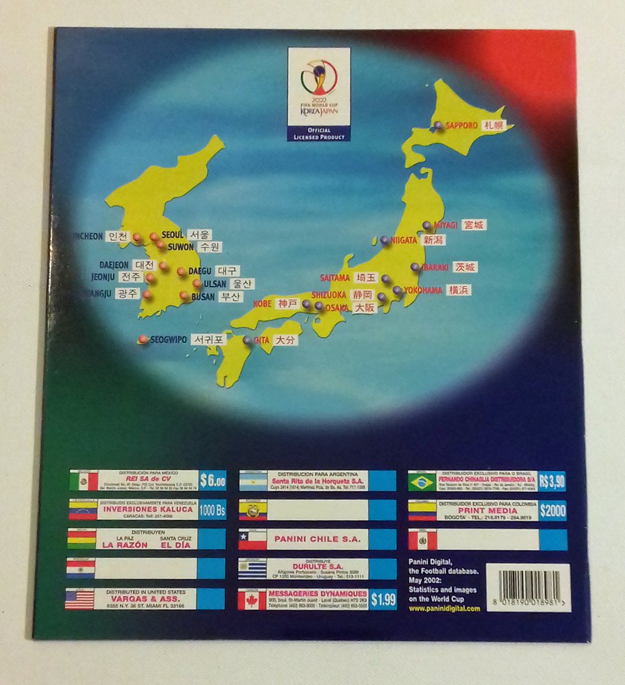 Panini FIFA World Cup 2002 Sticker Album : Amazon.ca: Toys & Games