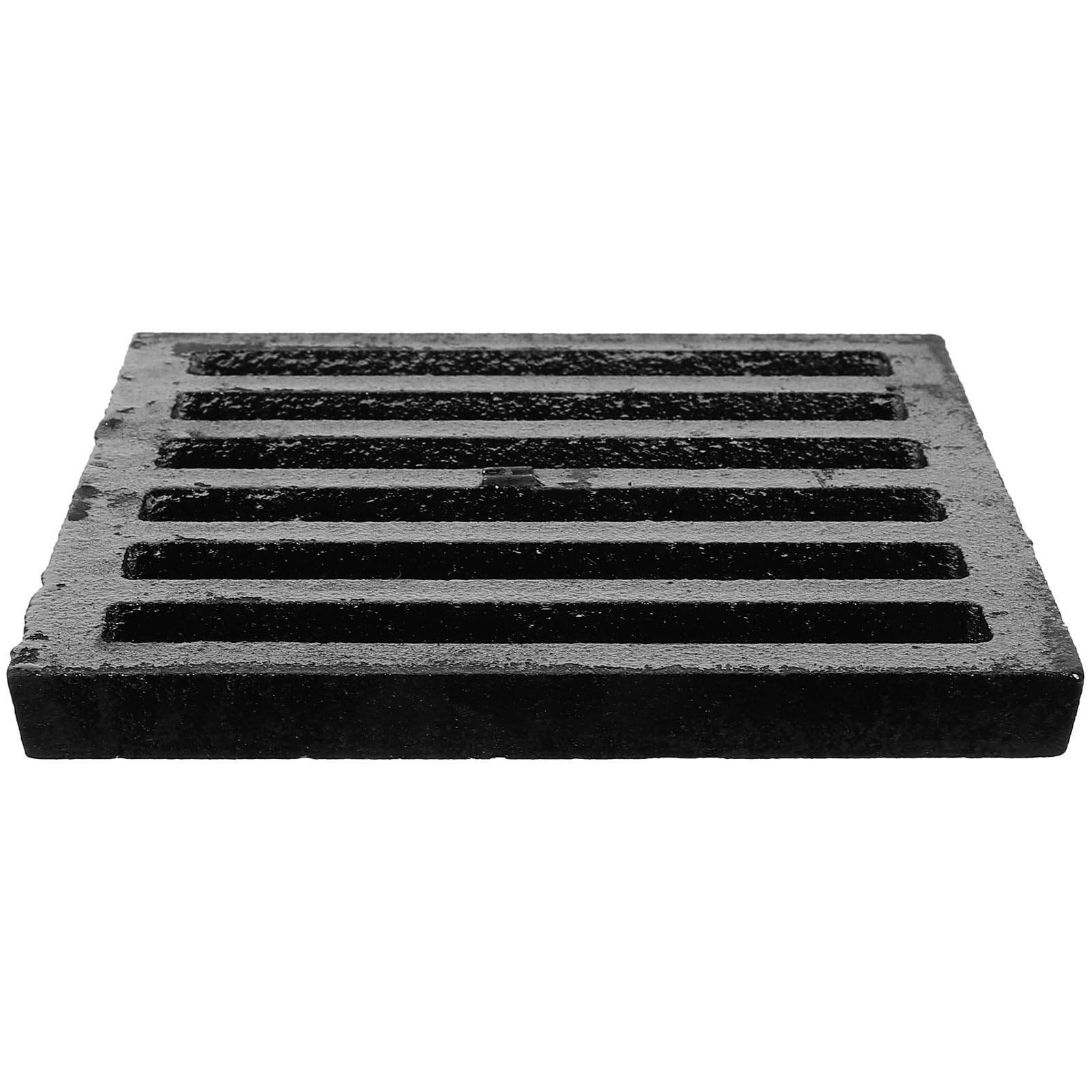 Hemobllo Filtro de Lavabo de Baño Tapa del Filtro del Fregadero Cuadrado de Hierro Negro, Previene Atascos y Asegura Flujo de Agua, para Lavabo de Baño y Ducha