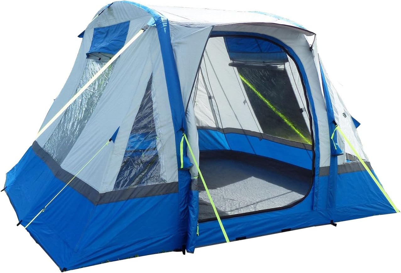 OLPRO Outdoor Leisure Products Cubo Breeze Blue & Grey 3.1m x 3.1m Inflatable Campervan Awning 5000mm waterproofing/UV rating