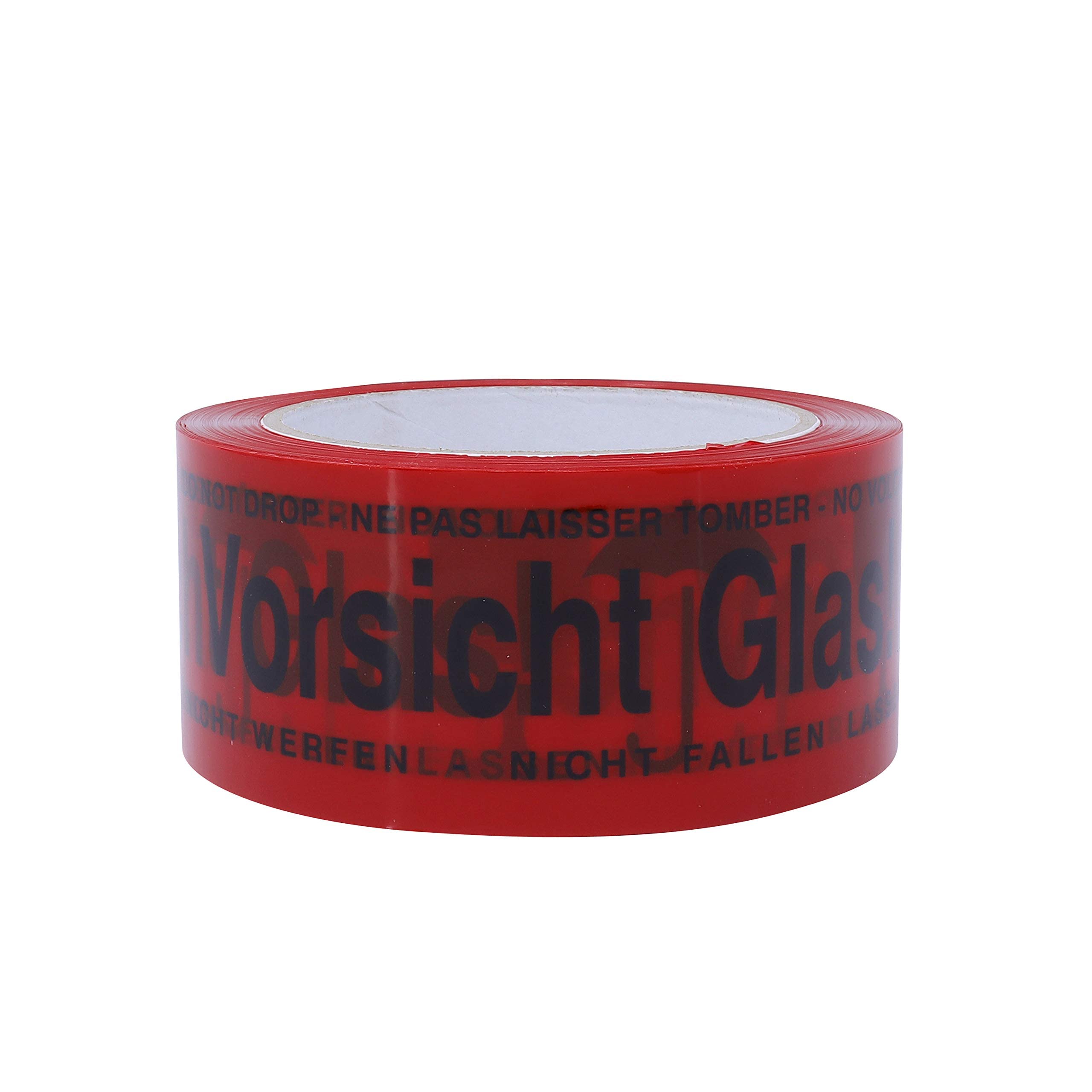 gws Nastro adesivo per imballaggi di qualità professionale, in vetro, rosso, PP, 50 mm x 66 m (36 rotoli)