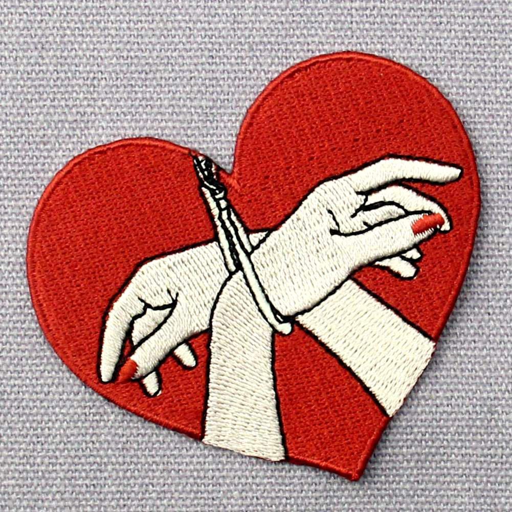 Love Aufnäher - Bestickter Patch Zum Aufbügeln Oder Aufnähen 9,8x4,6 Cm