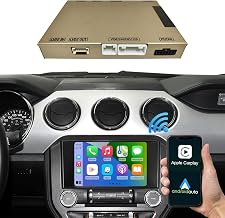Road Top Wireless Carplay Android Auto for Ford 2013-2015 Year with Sync2 System, Wireless Carplay Retrofit Kit Decoder, Support Mirrorlink, Navigation, Siri, Camera, USB