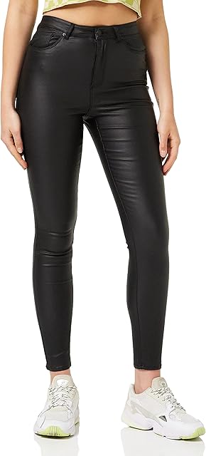 VERO MODA Vmloa Hr Skinny S Coated Pant Ga Noos spodnie damskie