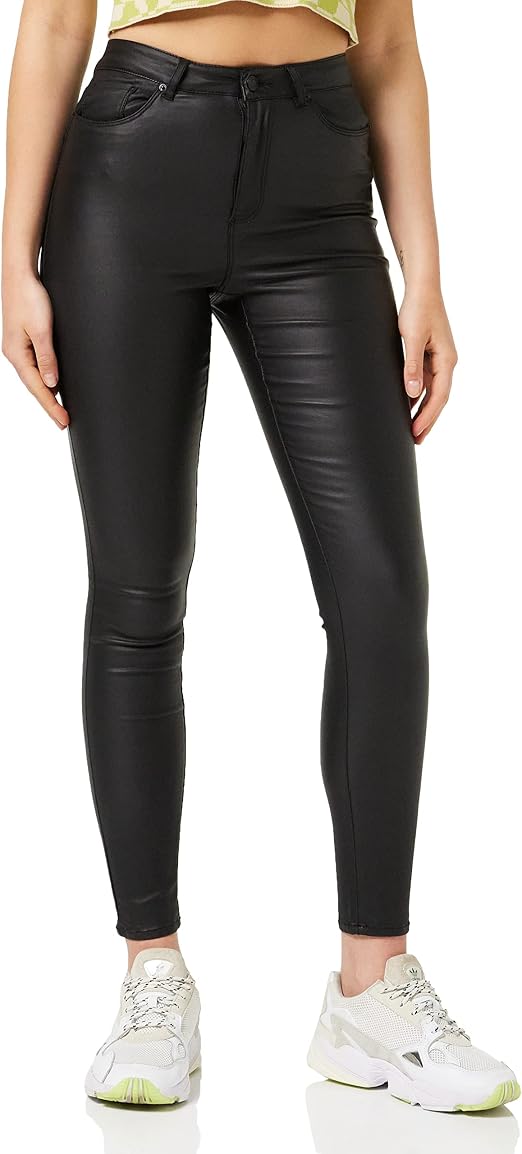 Vero Moda Women's Vmloa Hr Skinny S Coated Pant Ga Noos : Amazon.co.uk:  Clothing