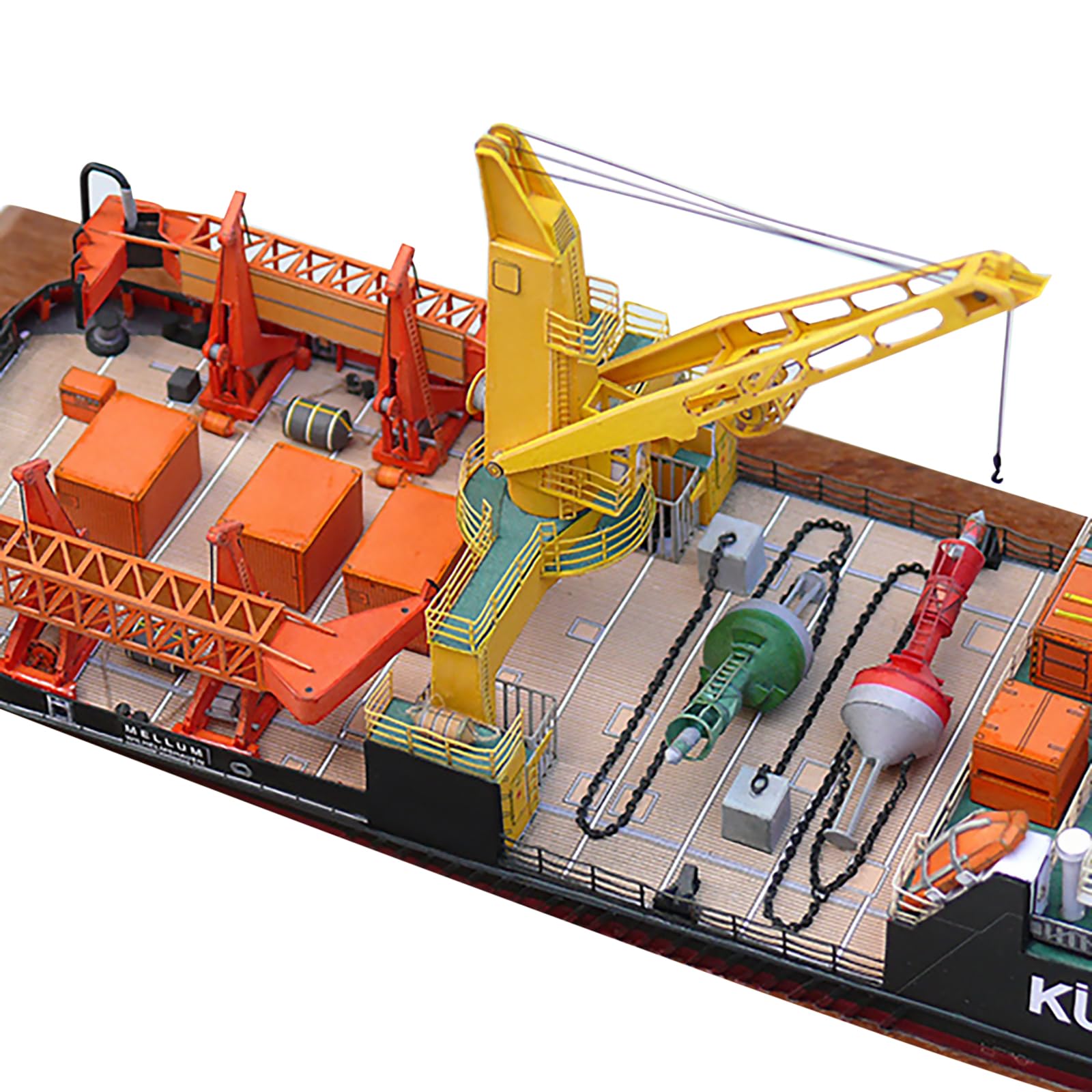 TECKEEN 1/250 Scale Paper Ship Model Germany Mellum Coast Guard Environment Monitoring Ship (Unassembled Kit)