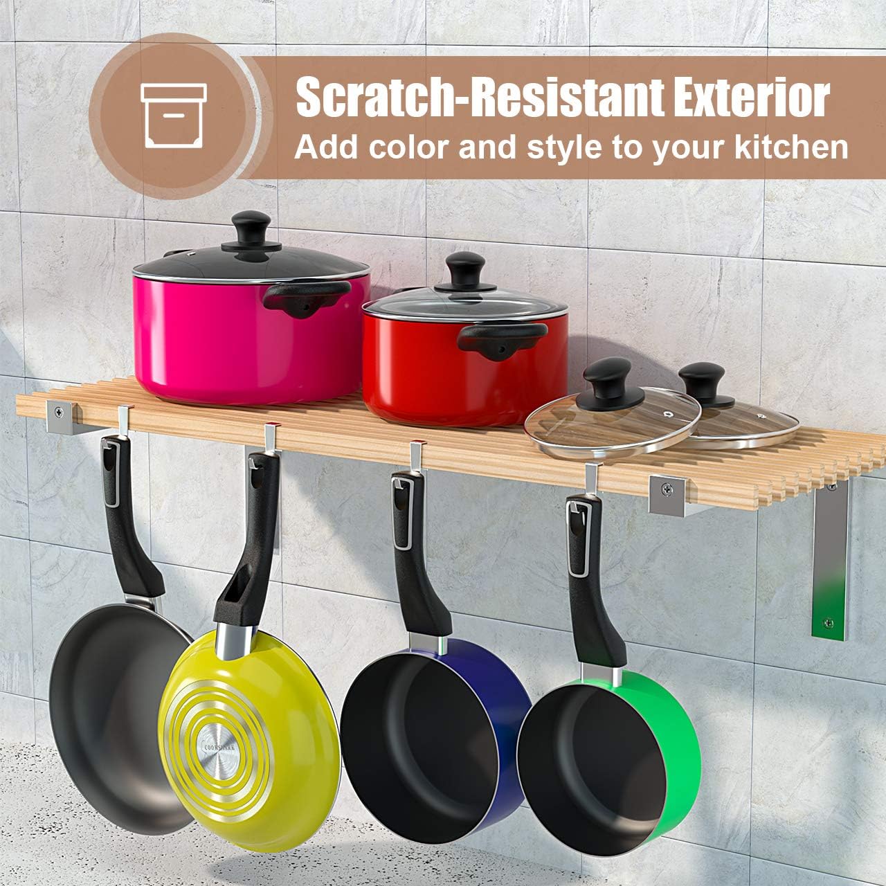 Suреr Dеаl Prоduсt Cooksmark 15 Piece Cookware Set; Heavy Duty and Durable, Triple Layered Non-Stick, Even Heat Distribution, Heat Resistant Handles, Warp Resistant Cookware; Set Includes 5 FDA Grade Nylon Utensils