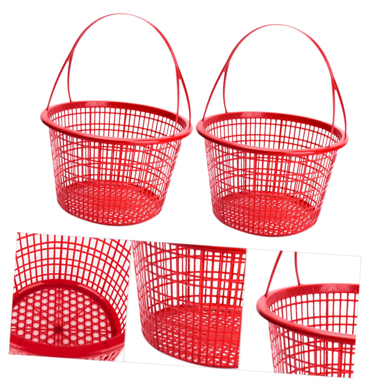 10 Pezzi Cestini Di Frutta in Plastica Cestini Per Bacche E Verdure Contenitori Raccolta Di Fragole E Verdure Per Supermercato E Casa