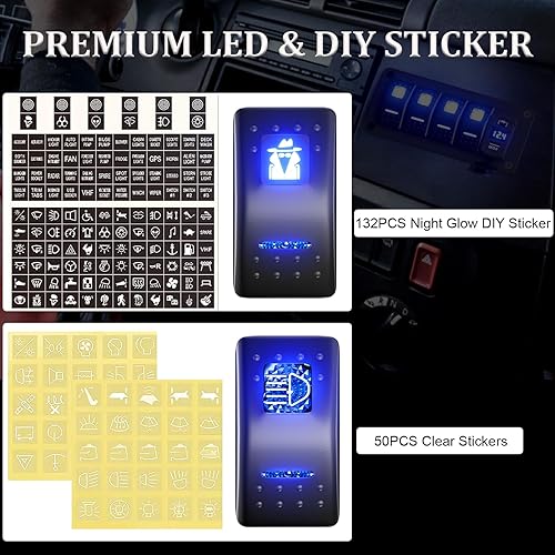 Miniatura 2 de Panel de interruptores basculantes de 4 bandas+ PD de carga rápida + 3.0 USB + voltímetro de aluminio precableado para automóvil, automóvil, barco,