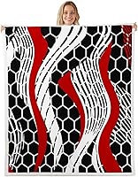 Vista 15 de Castle Fairy Rustic Musical Kids Plush Blanket,Guitar Bass Instruments Print Bed Blanket Art Home Decor,Retro Note Boho Ethnic Plaid Modern Fuzzy