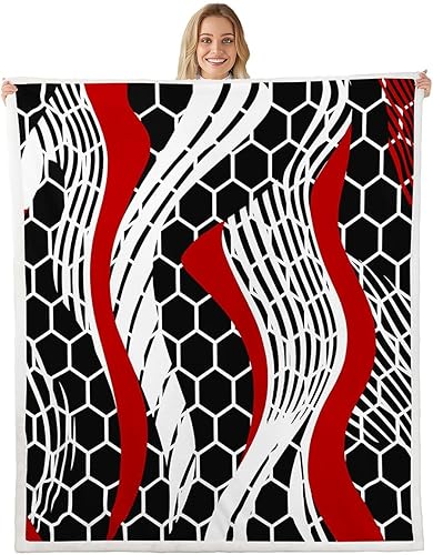 Miniatura 15 de Castle Fairy Rustic Musical Kids Plush Blanket,Guitar Bass Instruments Print Bed Blanket Art Home Decor,Retro Note Boho Ethnic Plaid Modern Fuzzy