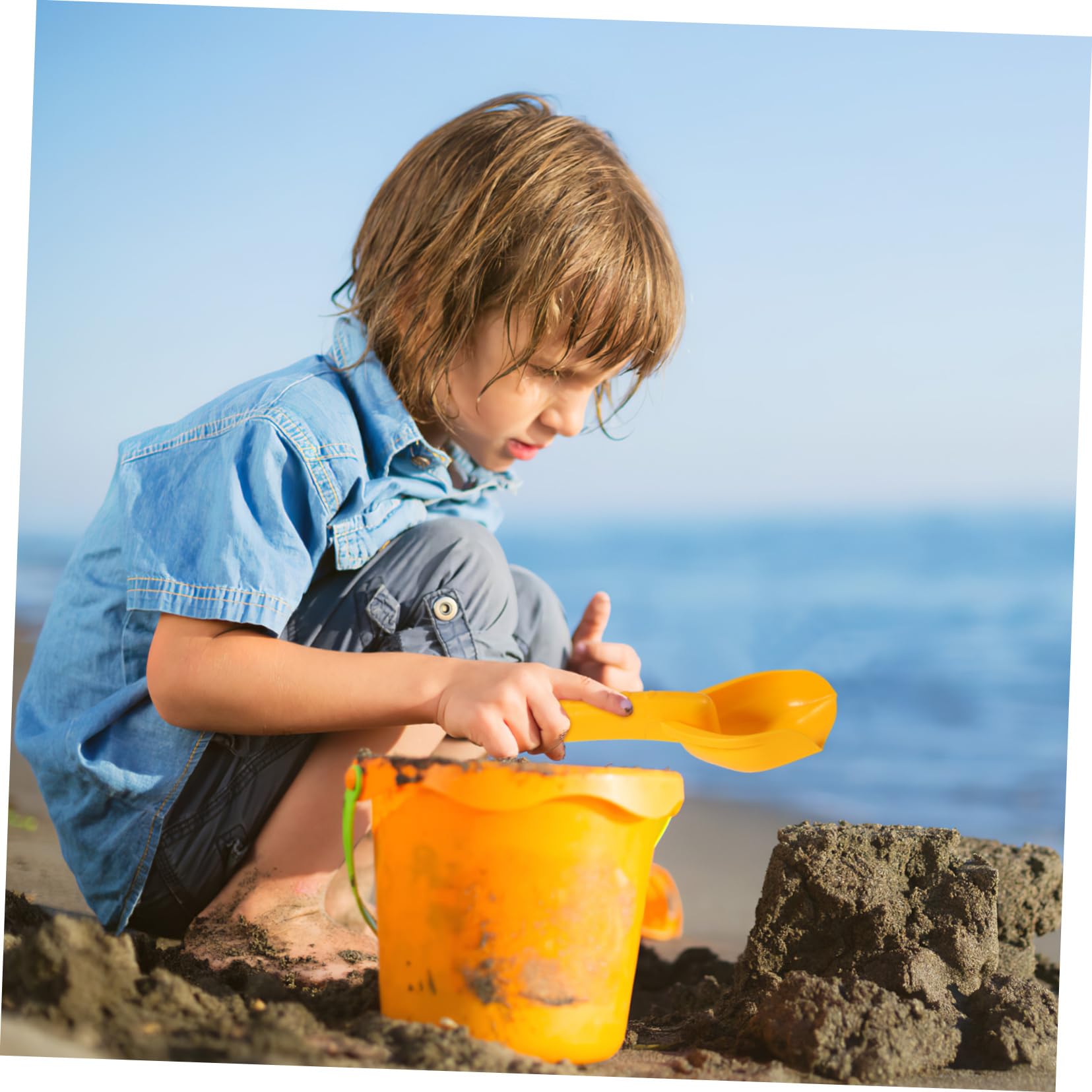 BESPORTBLE 16 Palette per Giardinaggio in Resistenti Giocattoli per Sabbia e Neve Sicure per Spiaggia Giardino e Feste Estive