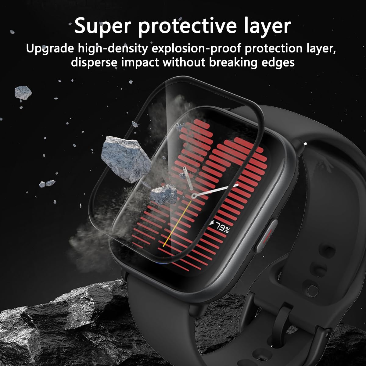 4 Pièces] Verre Trempé Pour Garmin Venu 3s 41mm Protection