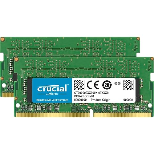 Crucial 16GB Kit (8GBx2) DDR4 2400 MT/s (PC4-19200) SR x8 SODIMM 260-Pin for Mac - CT2K8G4S24AM
