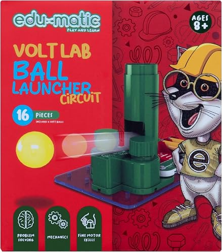 Edu Matic Volt Lab Ball Launcher Circuit 16 Piece STEM Kit