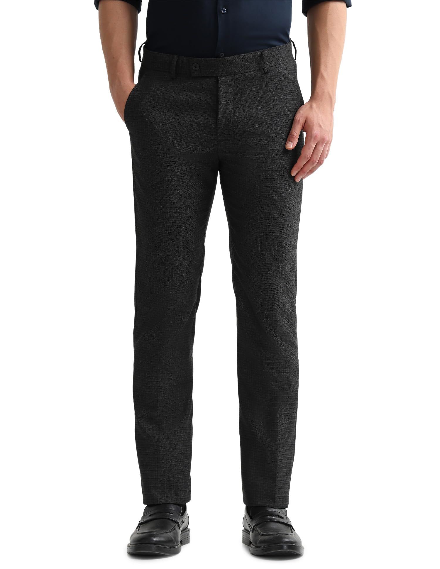 arrow Men Black Formal Trouser_ARAEOTR2117-picture-12