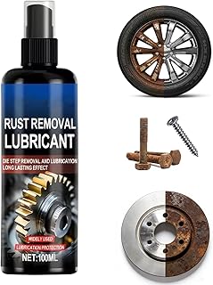 Rust Remover Lubricant Spray, Rust Remover Spray for Metal, Iron Rust Stain Remover for Vehicles, Tools, Chains