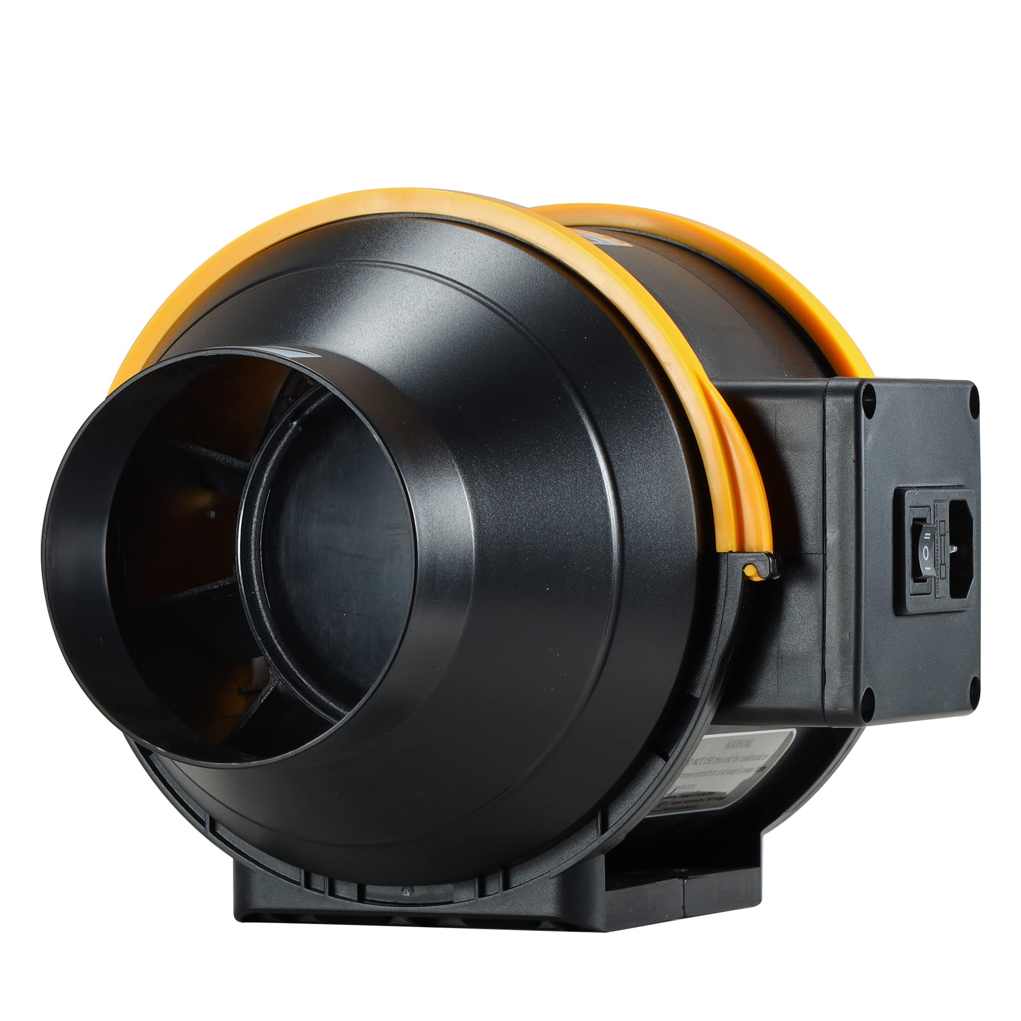 Ventola Aspirazione 100mm, Ventola Estrazione Ventilatore del Condotto in Linea, Tenda di Crescita, Ventilazione e Sfiato d'Aria (Presa IEC a 2 Velocità)