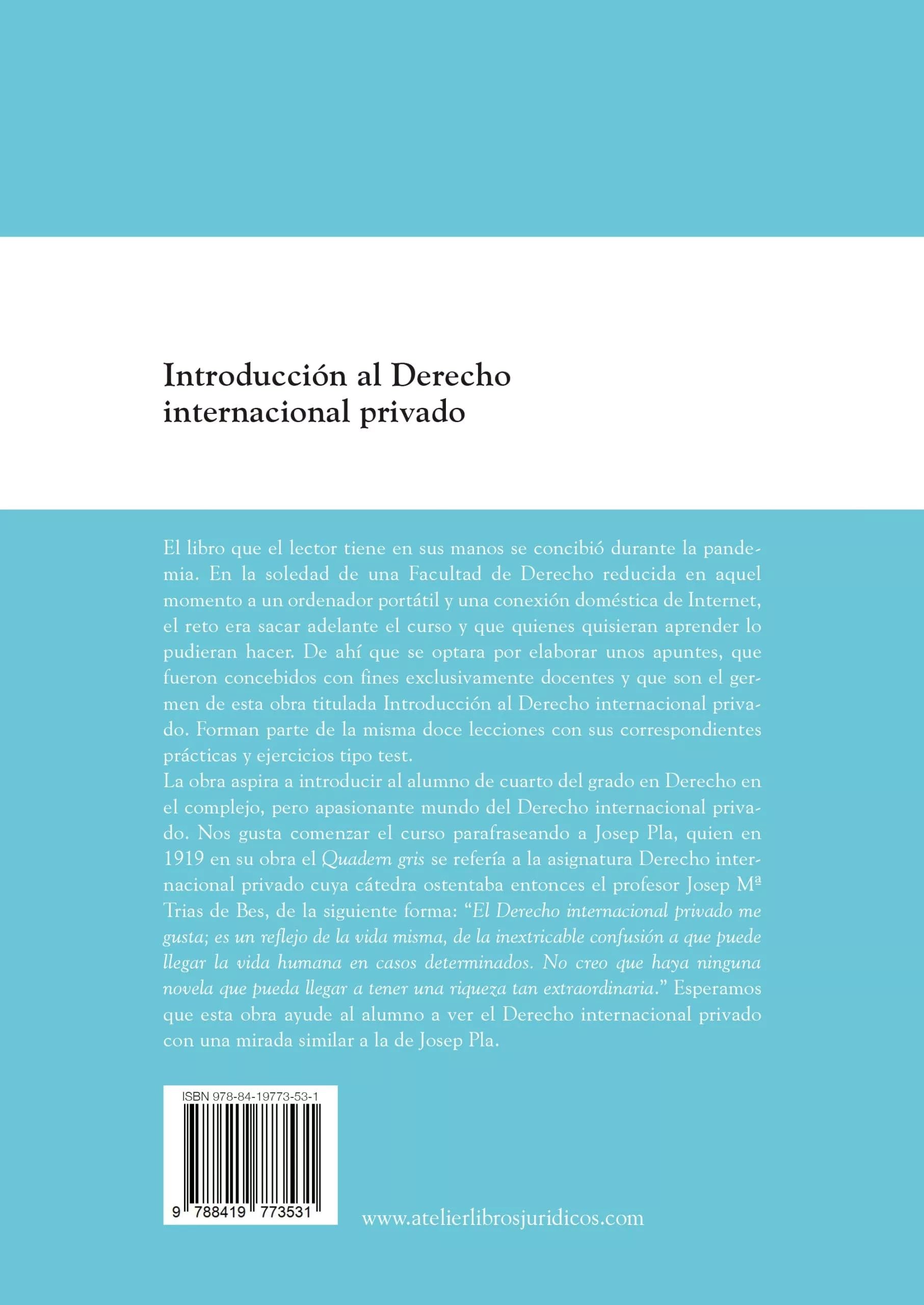 Introducción al Derecho Internacional privado (MANUALES)