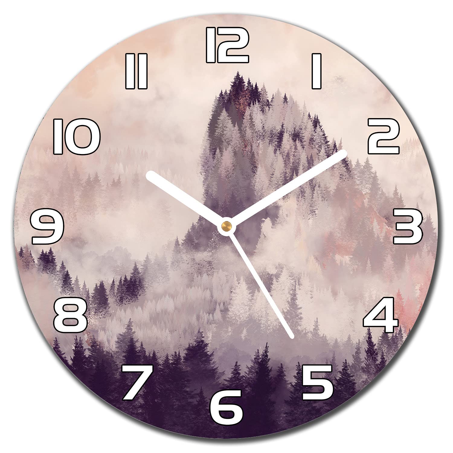 Horloge en Verre Sécurité Impression Haute Définition Paysage