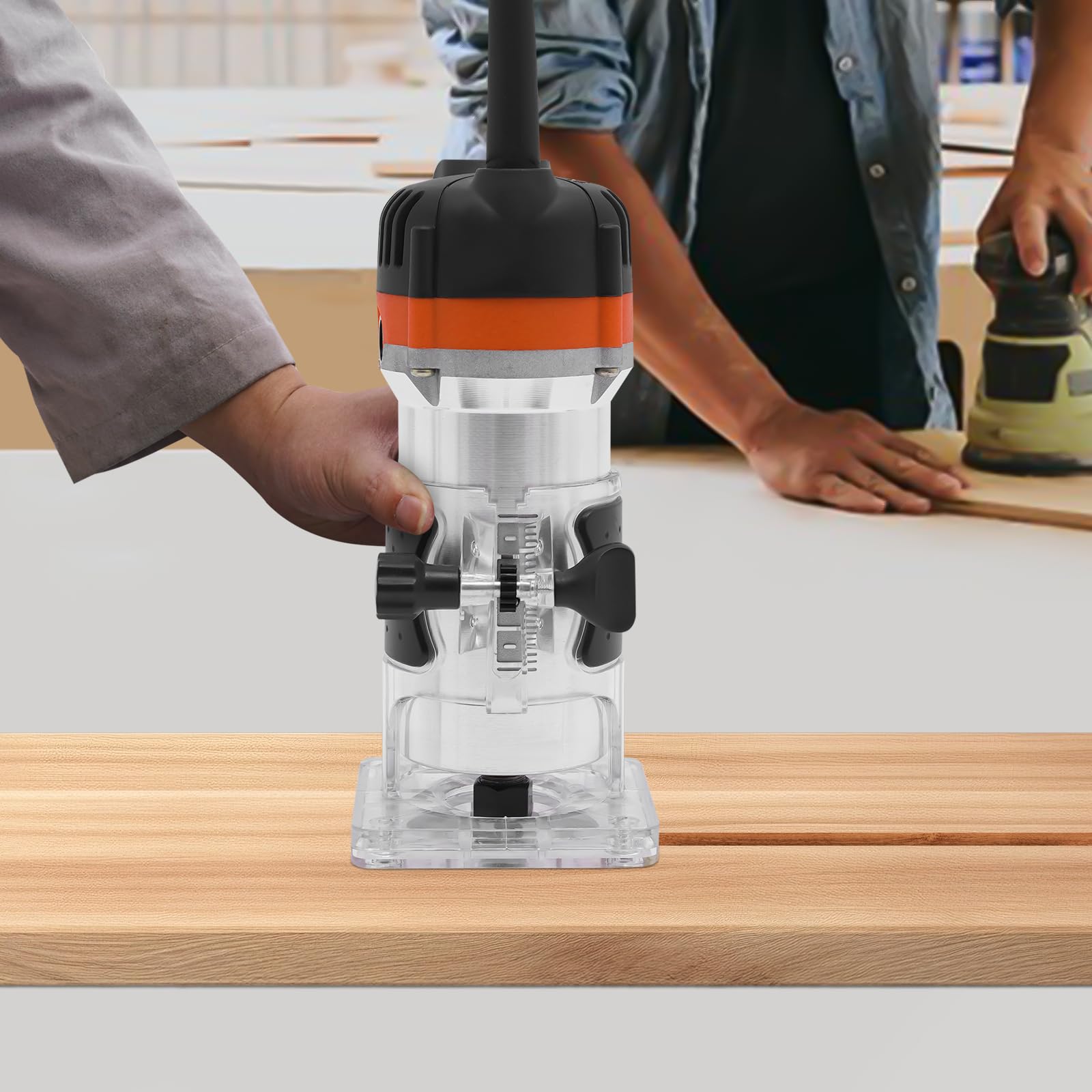 Fresa per legno con una sola mano, fresatrice elettrica professionale, fresatrice per bordi con una sola mano, fresatrice elettrica per legno, 800 W, 30000r/min