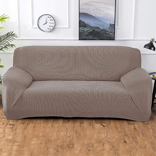 Fundas elásticas para sofá, fundas protectoras de sofá de alta elasticidad, funda protectora de sofá jacquard de color liso, fundas universales disponible en Yaxa Venezuela