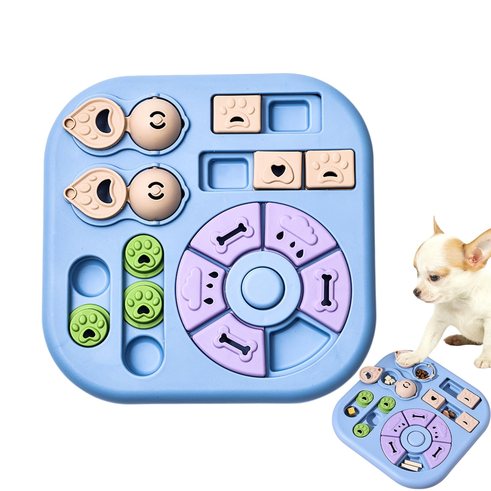 Jouet à friandises chien anti-glouton et stimulation mentale