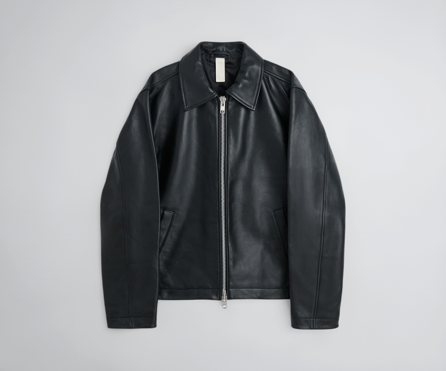 EXOTIX Black Leather Jacket for Men