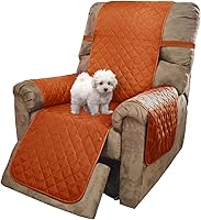 Vista 119 de U-NICE HOME Funda para sillón reclinable, reversible, con correas elásticas, resistente al agua, protege de perros y mascotas, sillón extragrande