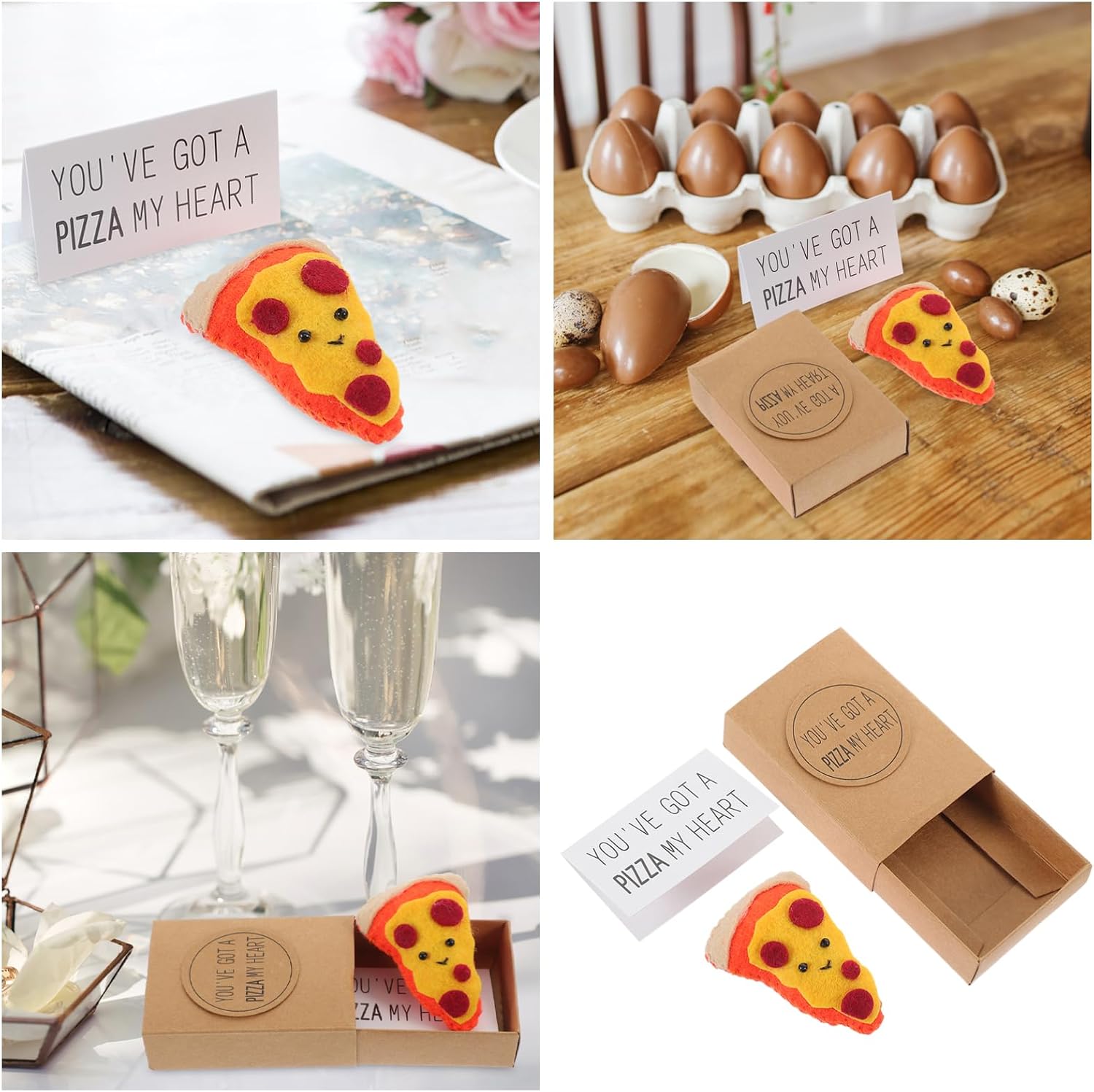 PLAFOPE Creative Pizza Present Box Fun Pizza Present Box for Friends Unique Holiday Present for Anniversaries and Celebrations You Ve Got