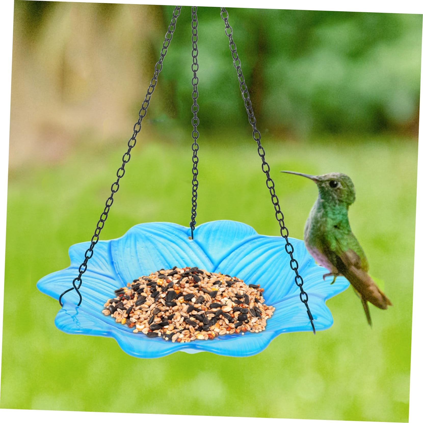 UPKOCH Hängende Vogelfutterstelle aus Glas für Garten Dekoratives Futterhaus zum Aufhängen Leicht zu Reinigen und Pflegeleicht für Vogelfutter