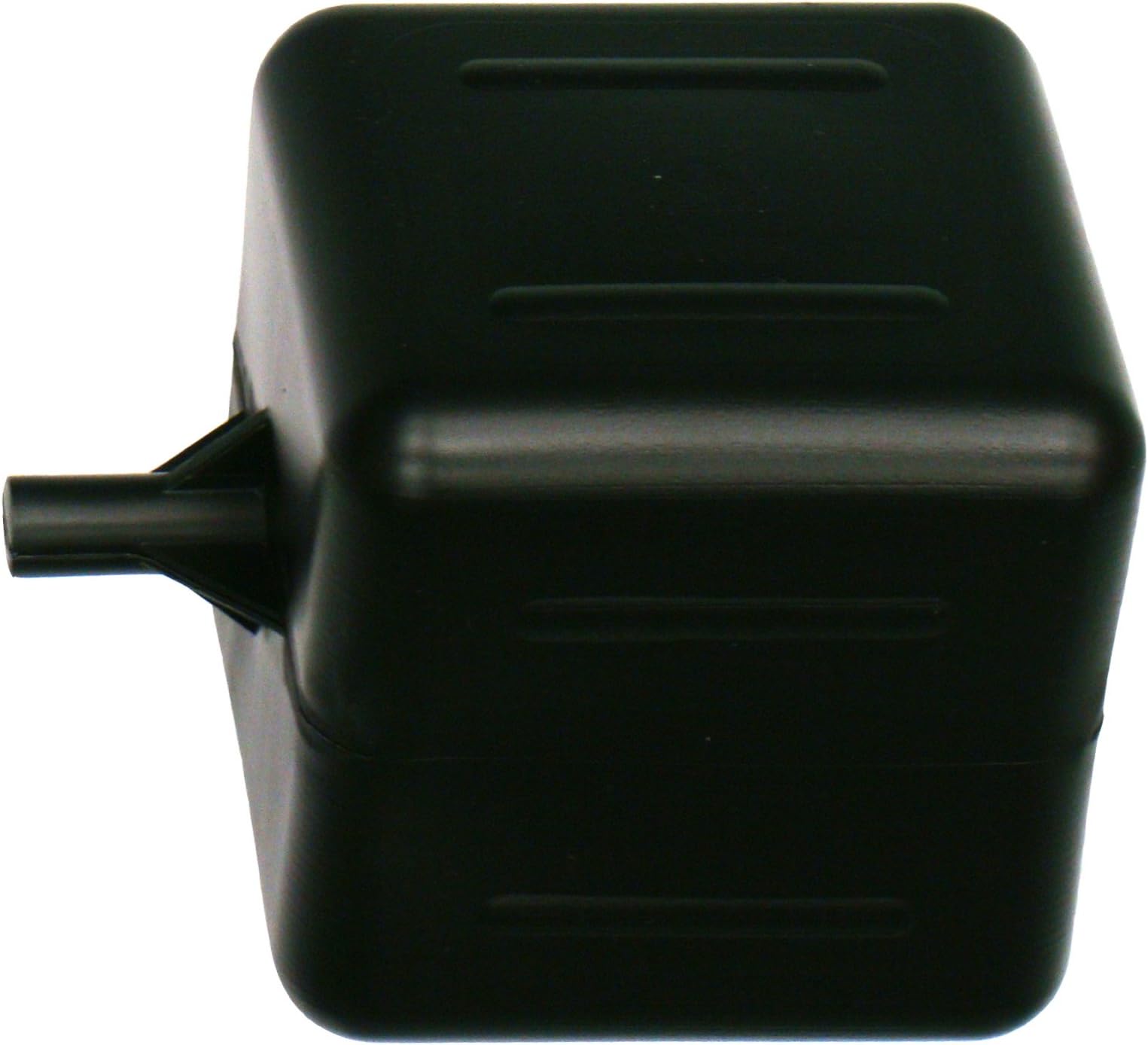 PF444-BK Polyethylene Square Float Ball, 4" Width, 4" Height, 4" Length, 1/4" Female Thread